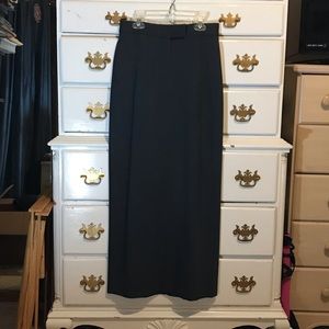 DKNY dark gray long pencil skirt sz 2